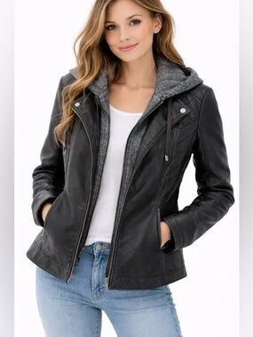 Mo-Ka Miriam Faux Leather Jacket